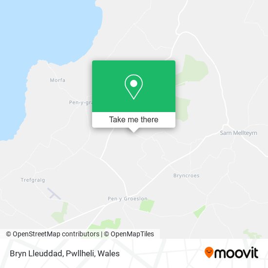 Bryn Lleuddad, Pwllheli map