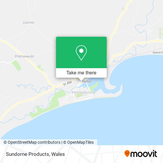Sundorne Products map