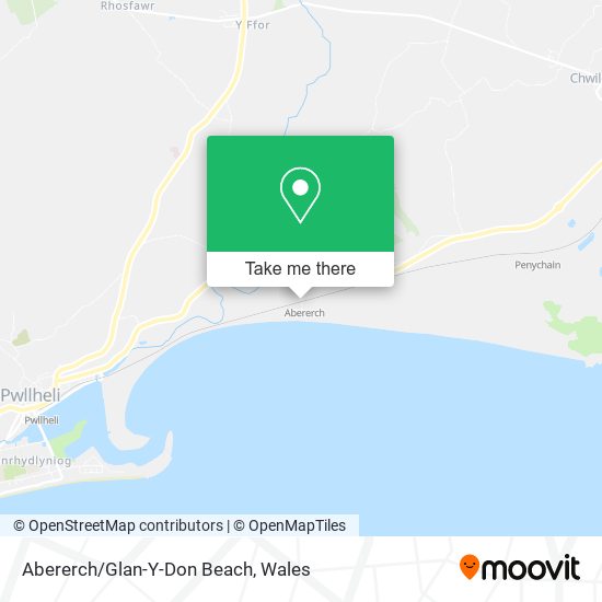 Abererch/Glan-Y-Don Beach map