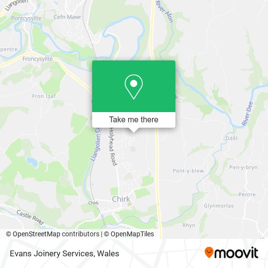 Evans Joinery Services map