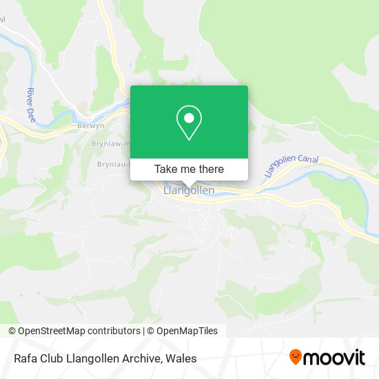 Rafa Club Llangollen Archive map