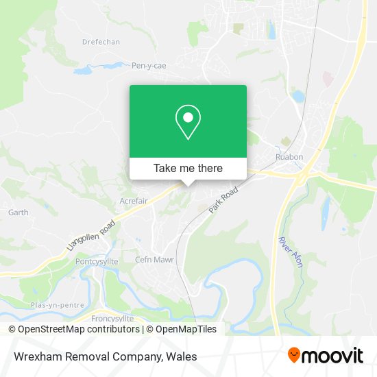 Wrexham Removal Company map