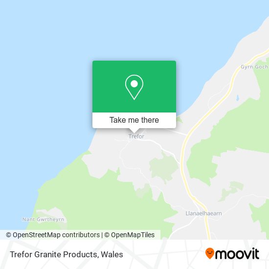 Trefor Granite Products map