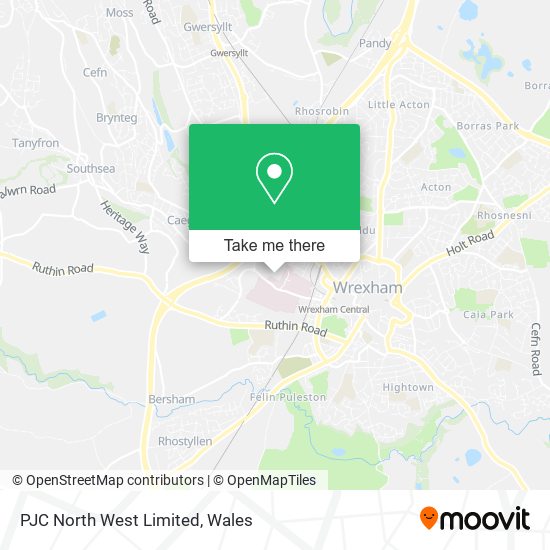 PJC North West Limited map