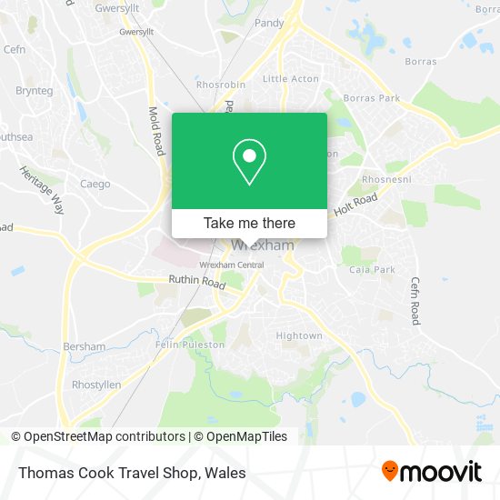 Thomas Cook Travel Shop map