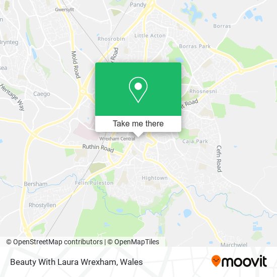 Beauty With Laura Wrexham map