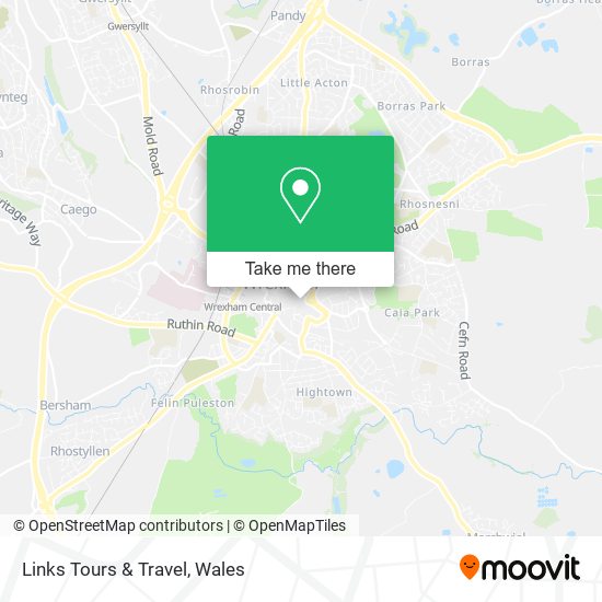 Links Tours & Travel map