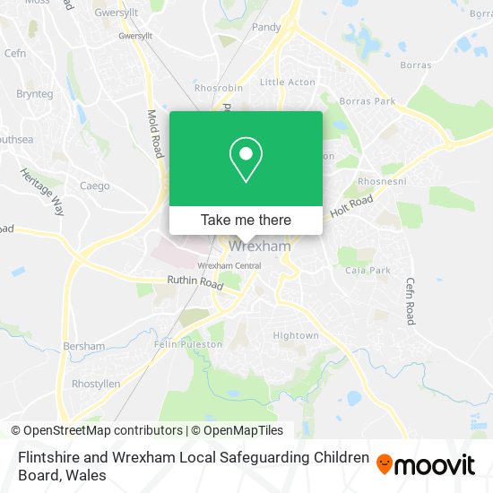 Flintshire and Wrexham Local Safeguarding Children Board map