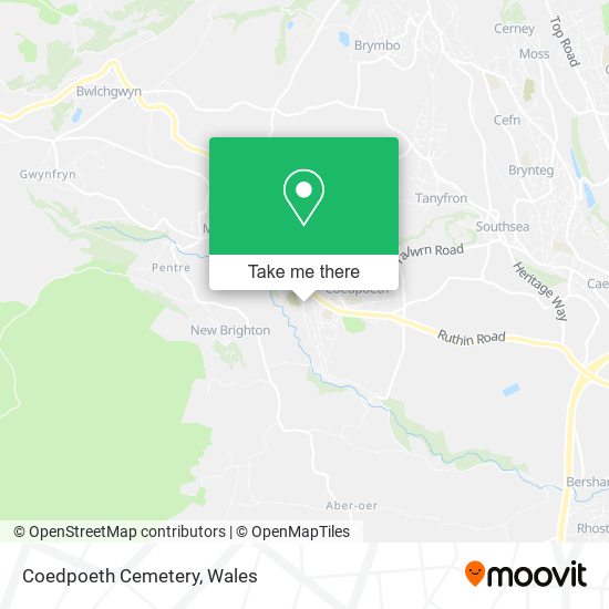 Coedpoeth Cemetery map