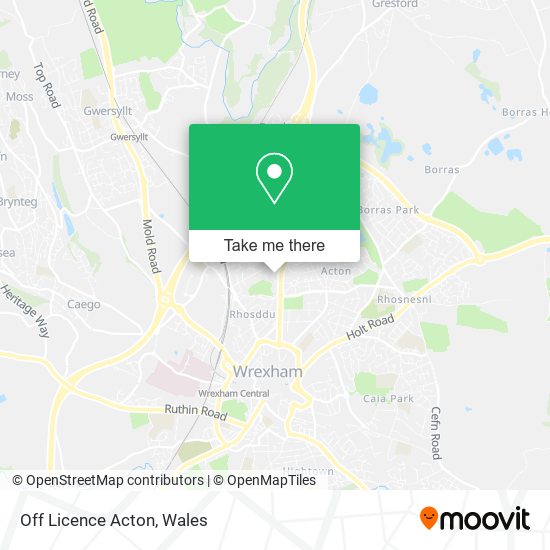 Off Licence Acton map