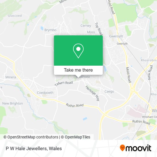 P W Hale Jewellers map