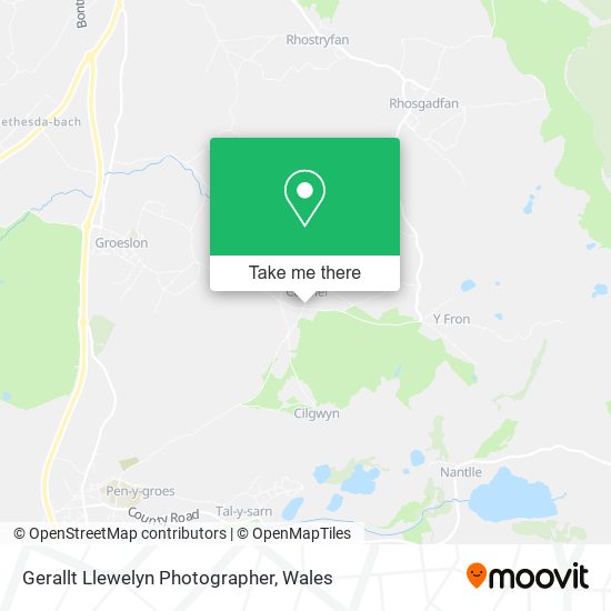 Gerallt Llewelyn Photographer map