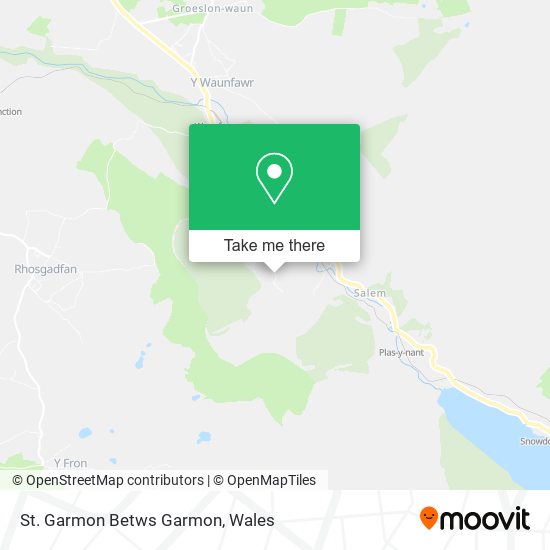 St. Garmon Betws Garmon map