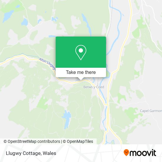 Llugwy Cottage map