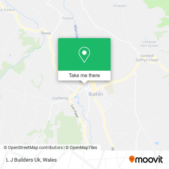 L J Builders Uk map