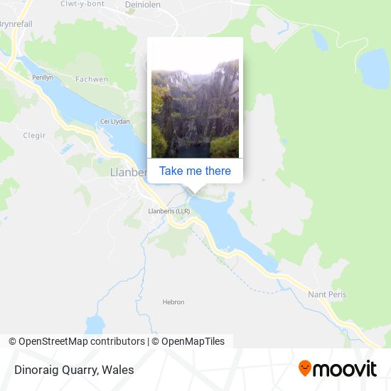 Dinoraig Quarry map