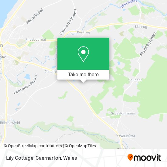 Lily Cottage, Caernarfon map
