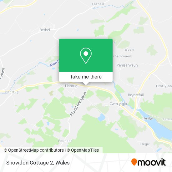 Snowdon Cottage 2 map