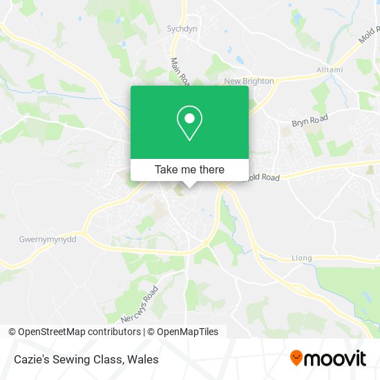 Cazie's Sewing Class map