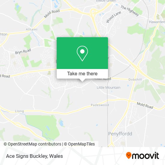 Ace Signs Buckley map