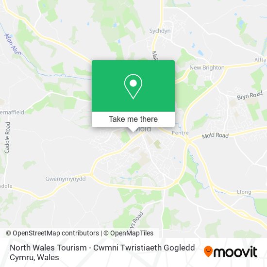 North Wales Tourism - Cwmni Twristiaeth Gogledd Cymru map