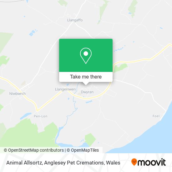 Animal Allsortz, Anglesey Pet Cremations map