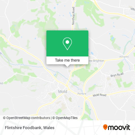 Flintshire Foodbank map