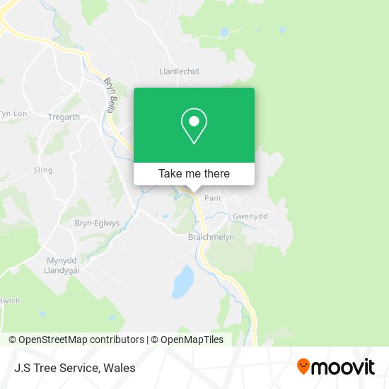 J.S Tree Service map