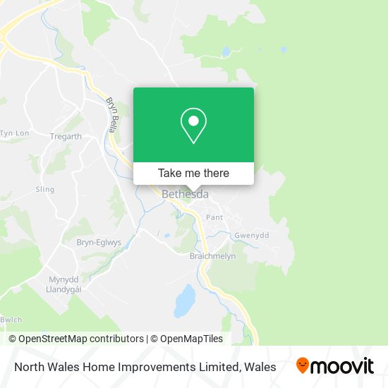 North Wales Home Improvements Limited map