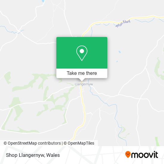 Shop Llangernyw map