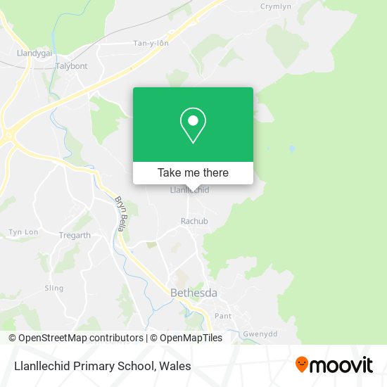 Llanllechid Primary School map