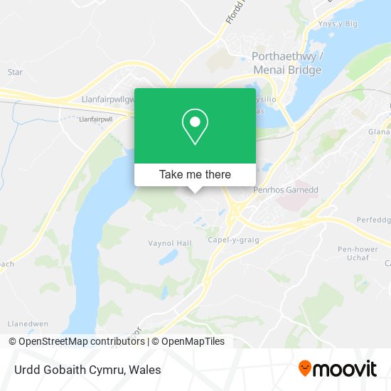 Urdd Gobaith Cymru map