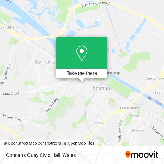 Connah's Quay Civic Hall map