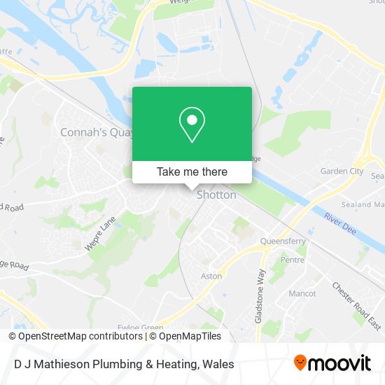 D J Mathieson Plumbing & Heating map