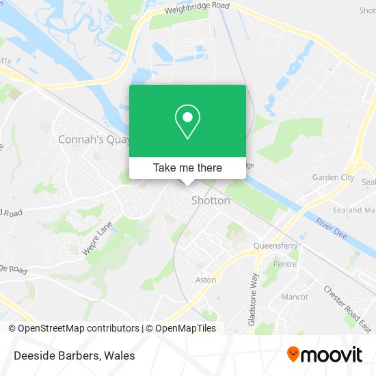 Deeside Barbers map