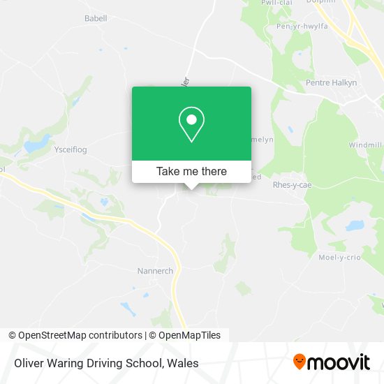Oliver Waring Driving School map