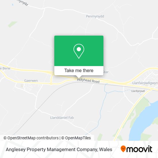 Anglesey Property Management Company map