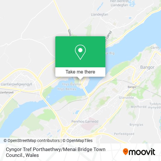 Cyngor Tref Porthaethwy / Menai Bridge Town Council. map