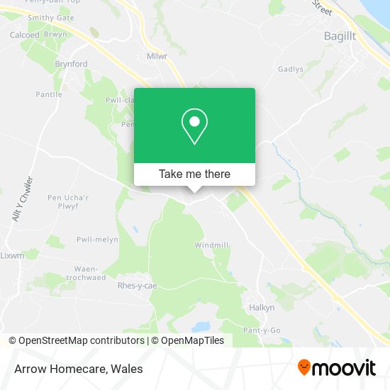 Arrow Homecare map