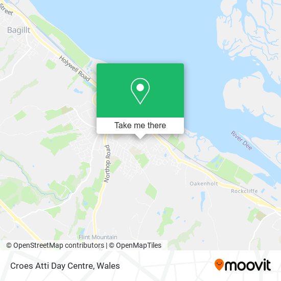 Croes Atti Day Centre map