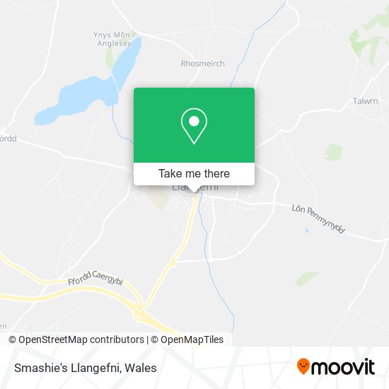 Smashie's Llangefni map