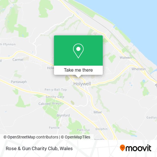 Rose & Gun Charity Club map