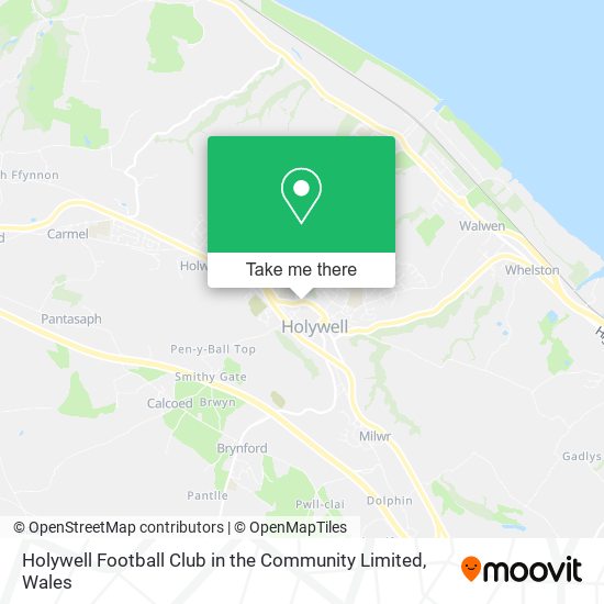 Holywell Football Club in the Community Limited map