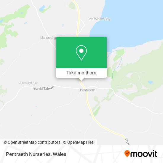Pentraeth Nurseries map