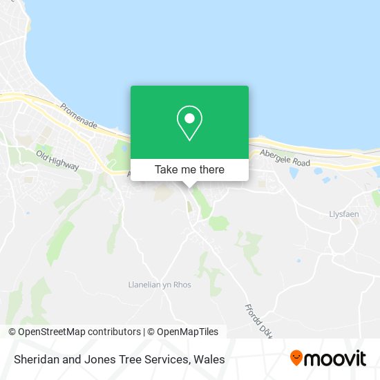 Sheridan and Jones Tree Services map
