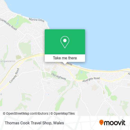 Thomas Cook Travel Shop map