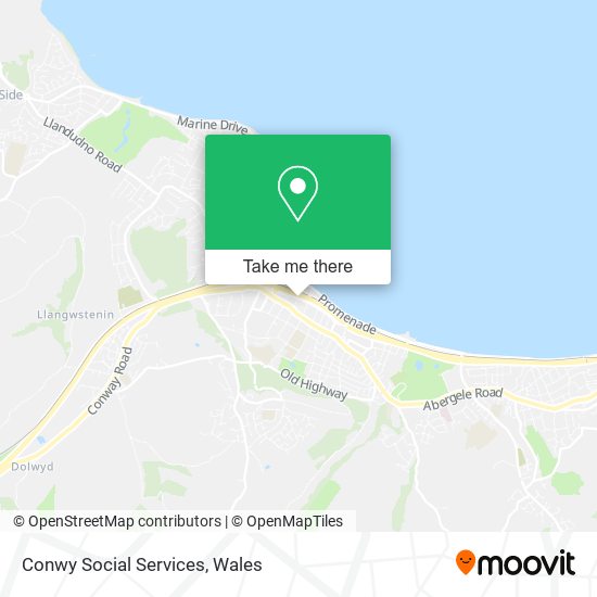 Conwy Social Services map