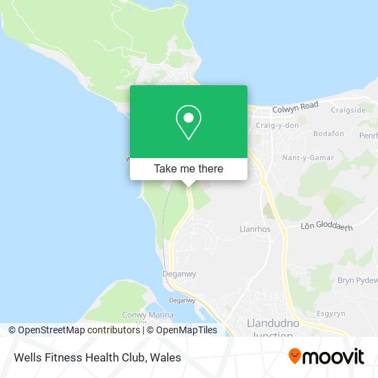 Wells Fitness Health Club map