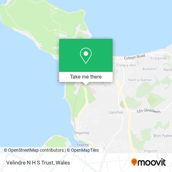 Velindre N H S Trust map