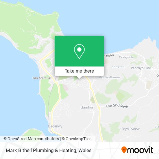 Mark Bithell Plumbing & Heating map